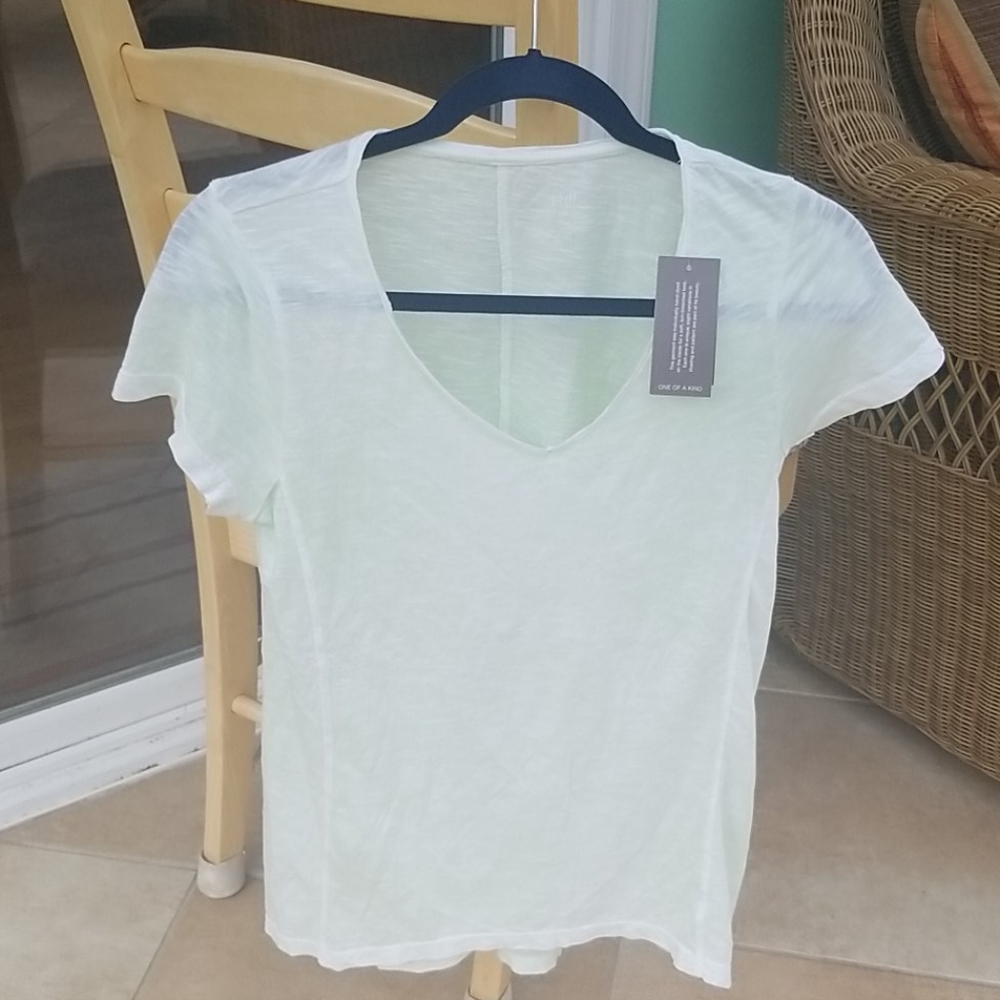 J. Jill sunbleached slub tee green xs